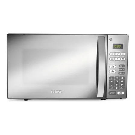 Micro-ondas Cm020bf 20 Litros Espelhado Com Função Descongelar Cor Cinza/inox Consul 220v