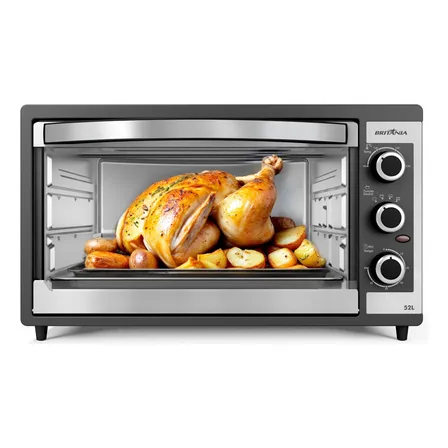 Forno Elétrico Britânia 52l Dupla Resistência Bfe55p 220v Preto