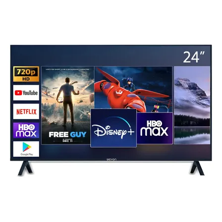 Smart Tv 24 Led Hd Weyon Android Tv Hdmi Usb Wifi 100/240v