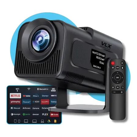 Projetor 4k Ultra Hd Hy320 Smart Wi-fi 6 Bluetooth Android Cor Preto 127/220v Preto 127/220v