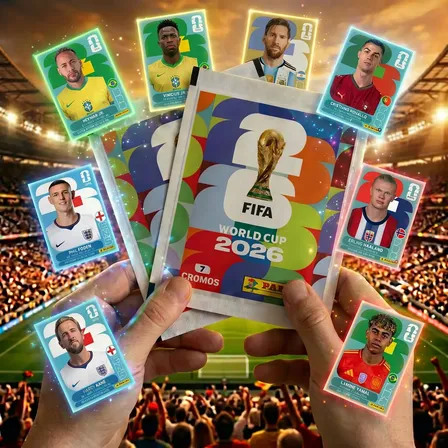 Kit 100 Envelopes 700 Figurinhas Do Álbum Copa Do Mundo Fifa 2026 Cromos Lacrados Oficial Futebol Seleções Pacotinhos Colecionáveis Para Completar Fifa World Cup Presente Copa Do Mundo 2026