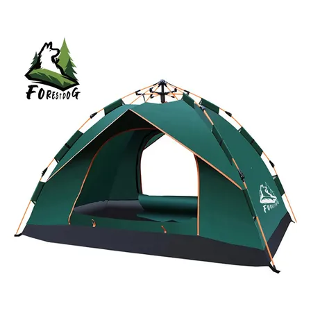 Barraca Auto-armável Pop Up Forestdog 4 Pessoas Impermeável 1000mm Verde-escuro-2