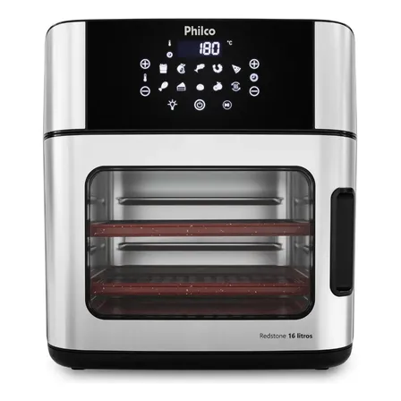 Fritadeira Air Fryer Philco Paf16a 4 Em 1 Painel Digital 16l Preto 127v