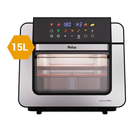 Air Fryer Oven Paf15b 15l Dupla Resistência Philco Preto 220v