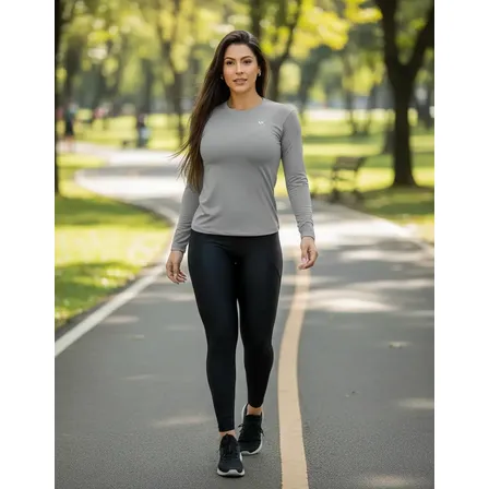 Camisas Térmica Feminina Voker Proteção Uv Bike Academia