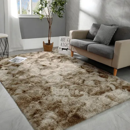 Tapete 2,00x1,50 Peludo Felpudo Para Sala E Quarto Cores Cor Bege-mesclado Desenho Do Tecido Pelo Alto Casa Laura... 2 M 1.5 M