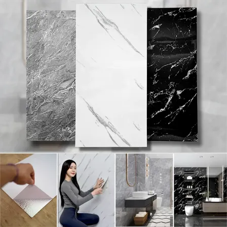 Kit 10 Painel 3d Mármore Parede Autocolante 60 X 30 Pdeals
