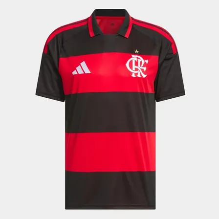 Camisa adidas Futebol Torcedor Masculino Flamengo Jz8886 Vermelho Caveira G Lisa