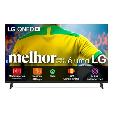 Smart Tv 4k 65  LG Qned73 Portal De Games Processador Ai 7 Ger8 4k Super Upscaling Google Cast Integrado Controle Ai Magic Webos 25 Modo Esportes Alerta De Esportes