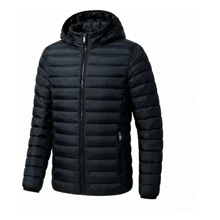 Jaqueta Masculina Puffer Corta Vento Bobojaco Blusa De Frio Preto Gg Gominho
