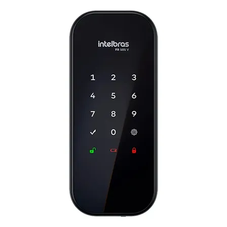 Fechadura Digital De Sobrepor Fr 101 V Preta Intelbras Preto