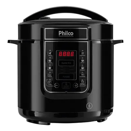 Panela De Pressão Elétrica Philco Ppp01p 6l Preto 127v