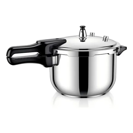 Panela De Pressão Inox 5 Litros Fundo Triplo Cor Prateado Prateado